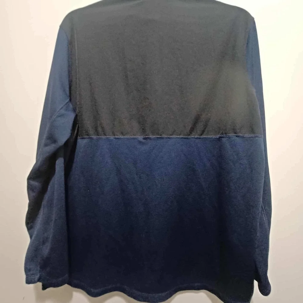 Nike‎ Golf Dri-FIT Pullover Men's XL Long Sleeve Blue Black 1/4 Zip Shirt